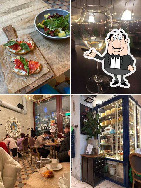 Посмотрите на внутренний интерьер "Il Pizzaiolo"