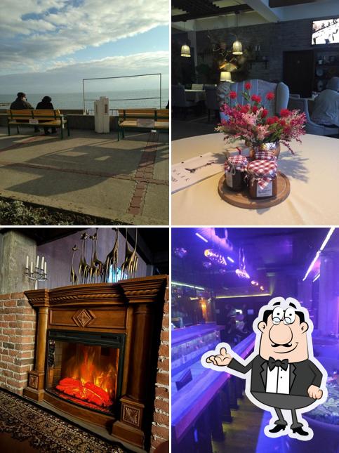 Посмотрите на внутренний интерьер "Кабаре Маяк Cabaret Mayak"