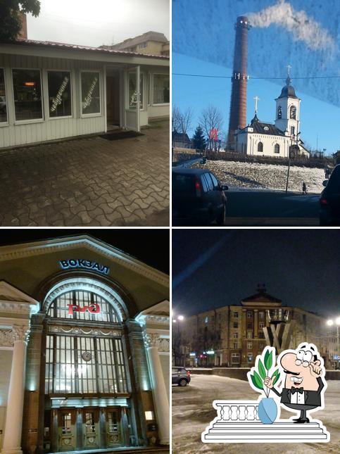 Взгляните на внешнее оформление "Чебуречной"