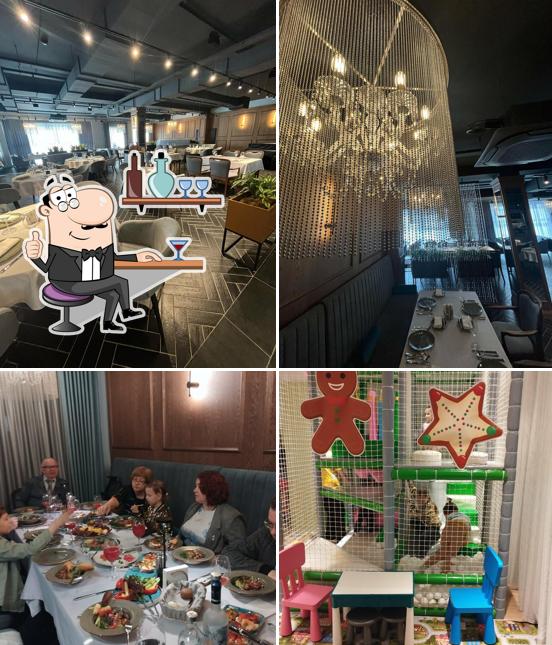 Посмотрите на внутренний интерьер "Fusion Club"