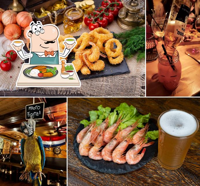 Жареные кальмары в "На АБОРДАЖЕ"