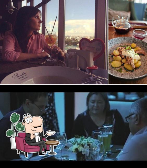 Посмотрите на внутренний интерьер "Ресторана Я люблю… La panorama"