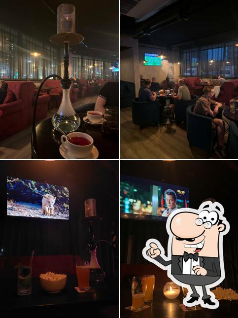 Посмотрите на внутренний интерьер "Нирвана Лаунж"