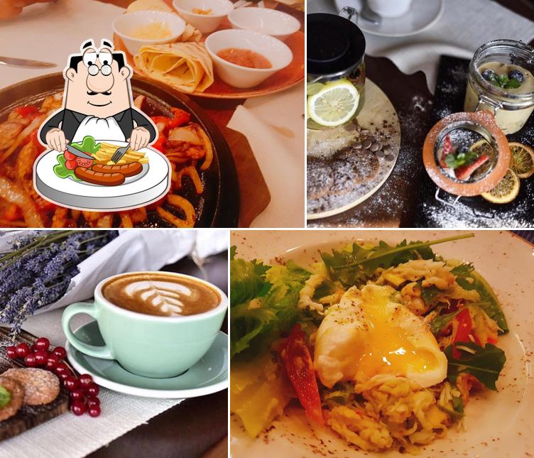 Еда в "DJ Кафе Шоколад"