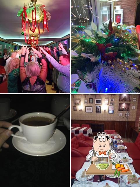 Салат из морских водорослей в "Ирландском пабе Дублин"