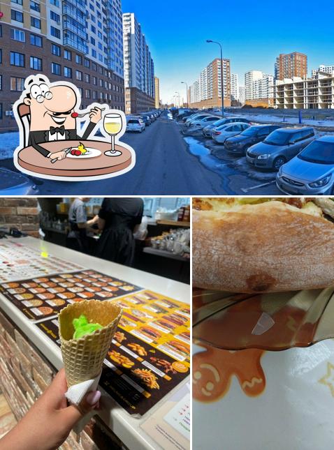 Еда и внешнее оформление - все это можно увидеть на этом изображении из Мельница