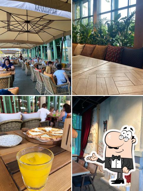 Посмотрите на внутренний интерьер "Хачапури Выпечка и вино"