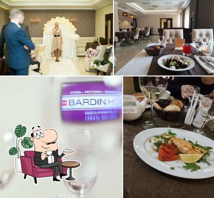 Взгляните на эту фотографию, где видны внутреннее оформление и напитки в Ресторан Бардин