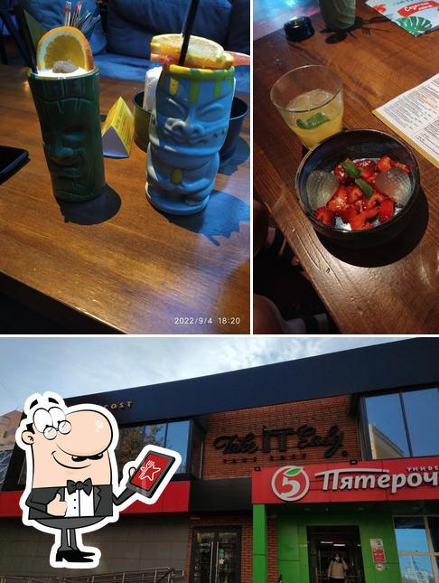 Внешнее оформление и алкоголь в Take IT Easy