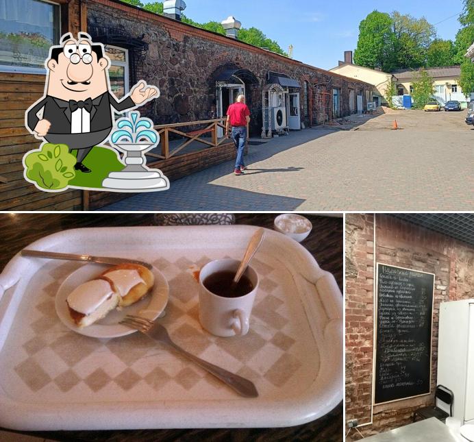 Посмотрите, как "Столовая" выглядит снаружи