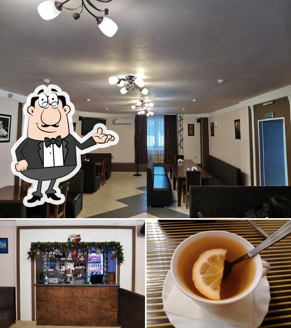 Внутреннее оформление и напитки в Сковородка