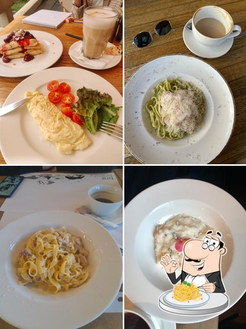 Паста карбонара в "Бро бейкери кафе, крафтовая пекарня, булочная"