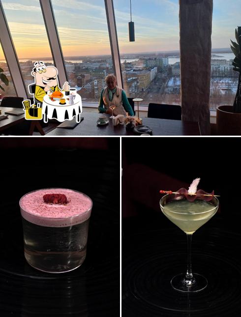 Еда и внутреннее оформление в Небо