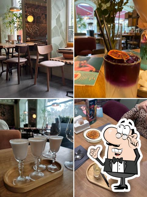 Посмотрите на внутренний интерьер "Eaters"