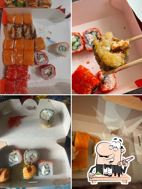 Закажите различные виды суши