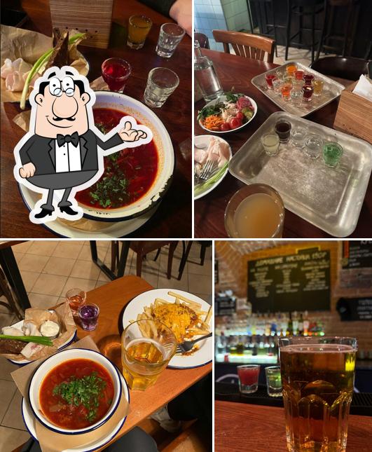 Посмотрите на внутренний интерьер "свободной рюмочной"