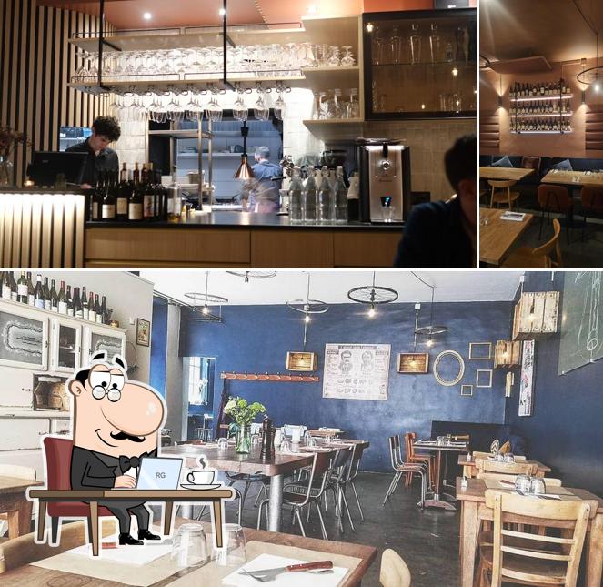 Посмотрите на внутренний интерьер "Les Gamins"