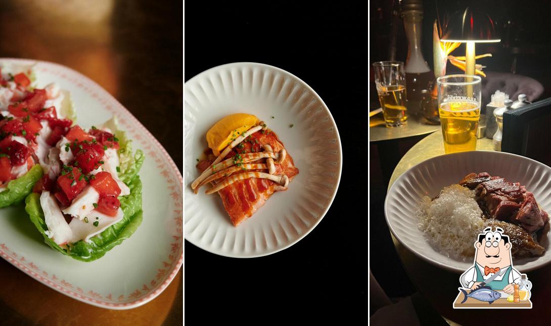 Лосось гриль в "Sava"