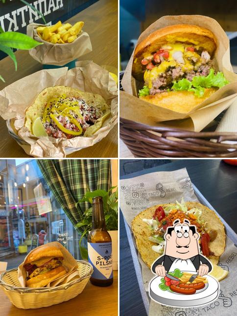 Еда в "Taco Rebel"