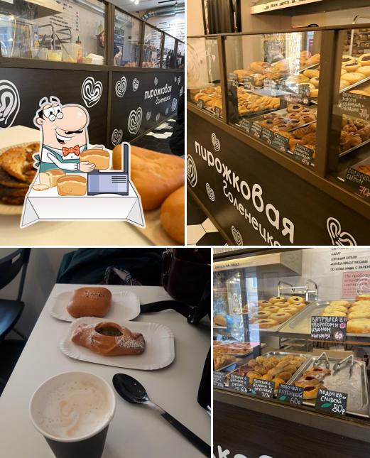 Чесночный хлеб в "Пирожковая Голенецкой"