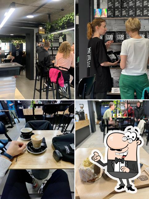 Посмотрите на внутренний интерьер "Tasty Coffee"