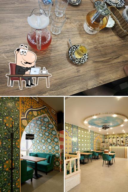 Посмотрите на внутренний интерьер "Тюбетейка"