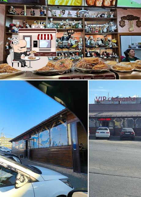 Внешнее оформление и еда в VIP