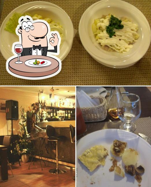 Помимо прочего, в Bar Stolichnyi есть еда и вино