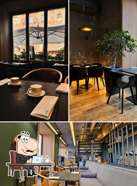 Посмотрите на внутренний интерьер "The Sizzle"