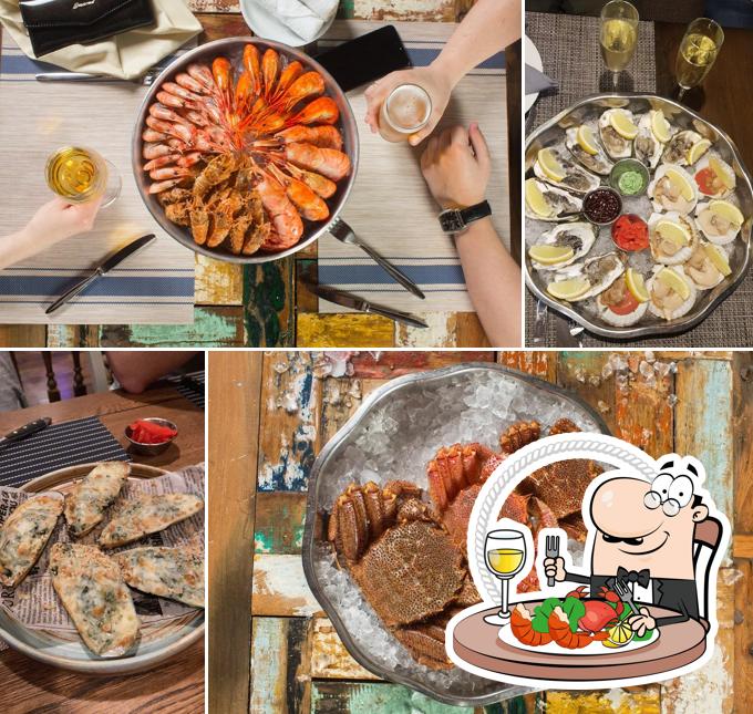 "Синдикат - Порт кафе" предоставляет разнообразие блюд из морепродуктов