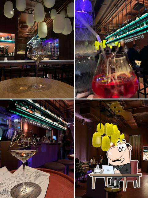 Посмотрите на внутренний интерьер "На бокальчик"