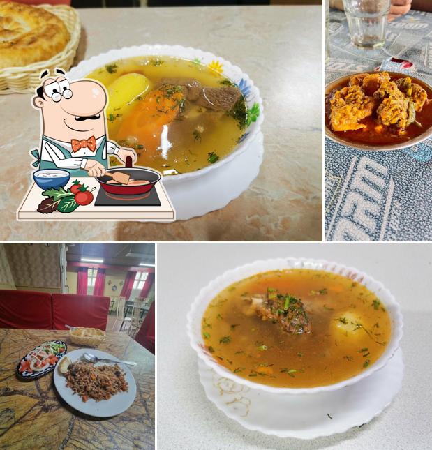 Курица с соусом карри в "Узбекистан"