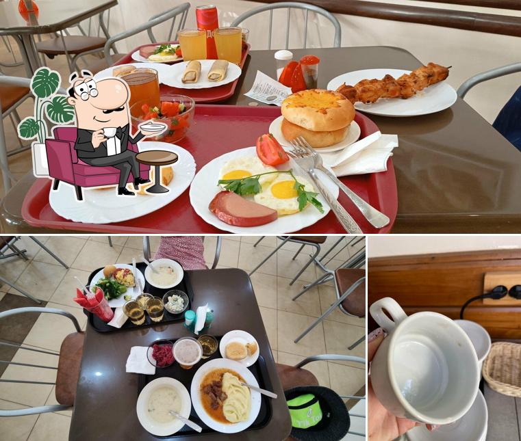 Внутреннее оформление и напитки в Столовая Бристоль