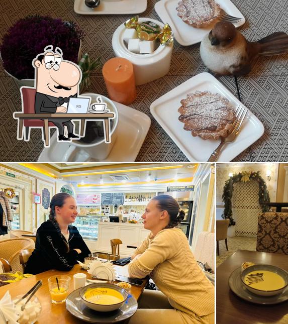 Посмотрите на внутренний интерьер "Пушкина кейк"