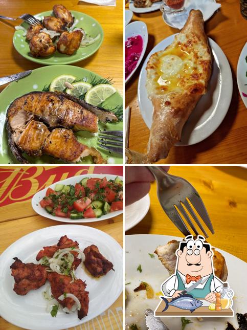 Лосось гриль в "Шашлычном домике"