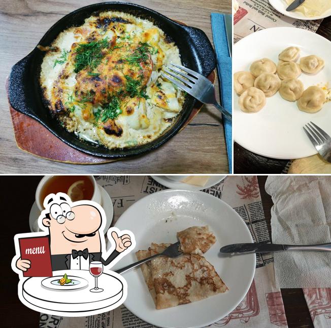 Блюда в "Русских Блинах"