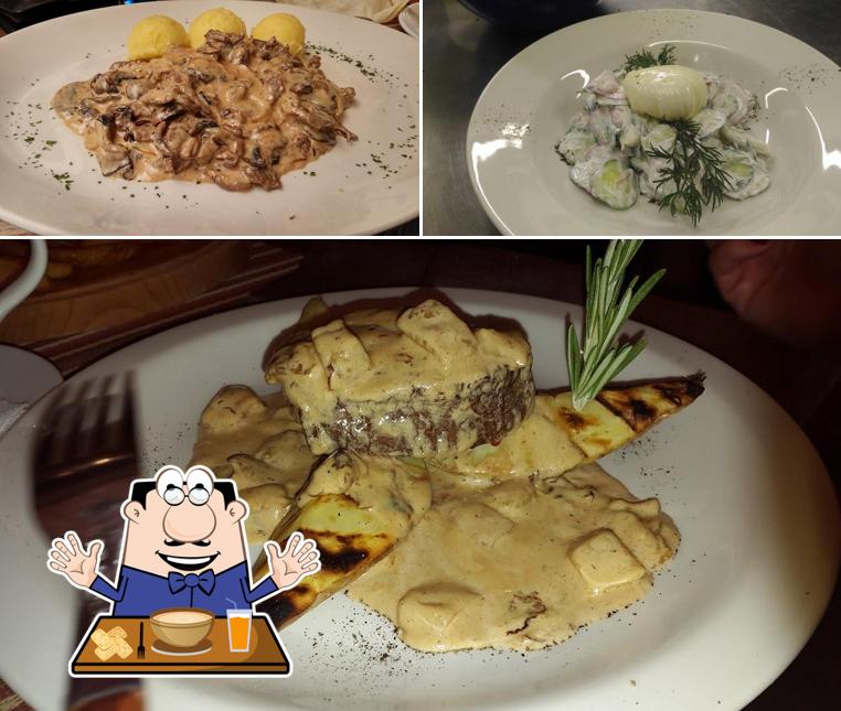 Еда в "Траттории Венеция"