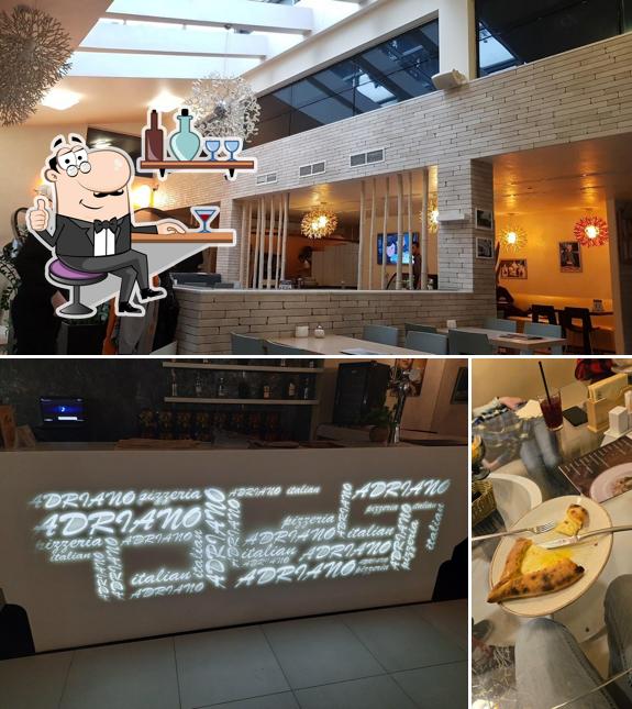 Посмотрите на внутренний интерьер "Адриано"