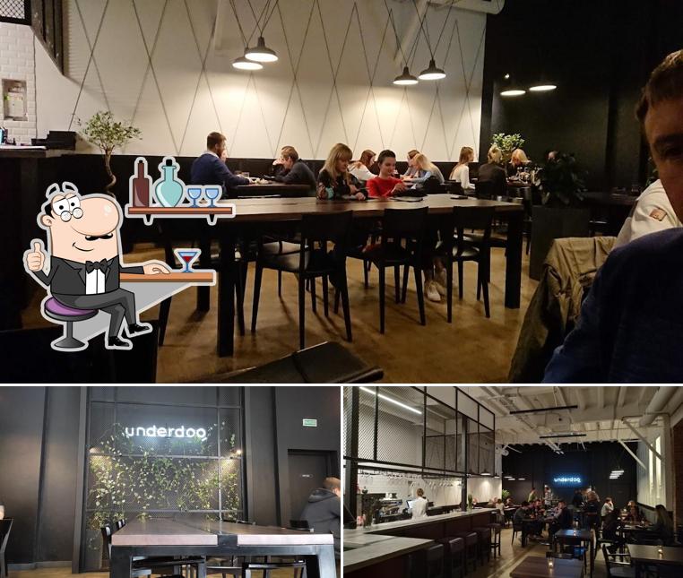 Посмотрите на внутренний интерьер "Pizza"