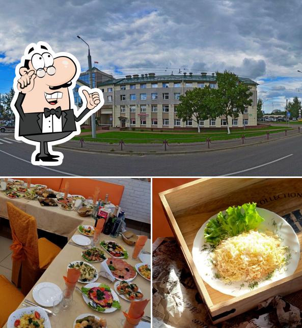 Внутреннее оформление и внешнее оформление - все это можно увидеть на этом снимке из "100 Обедов" Кафе