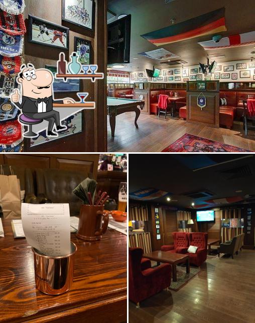 Посмотрите на внутренний интерьер "Sports' Bar 84"