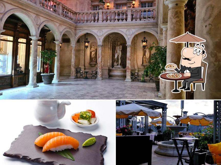 В Турандот есть внешнее оформление, еда и многое другое