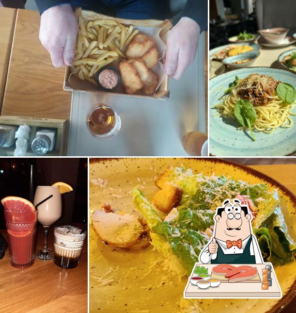 Рыба и картофель фри в "Гости мини"