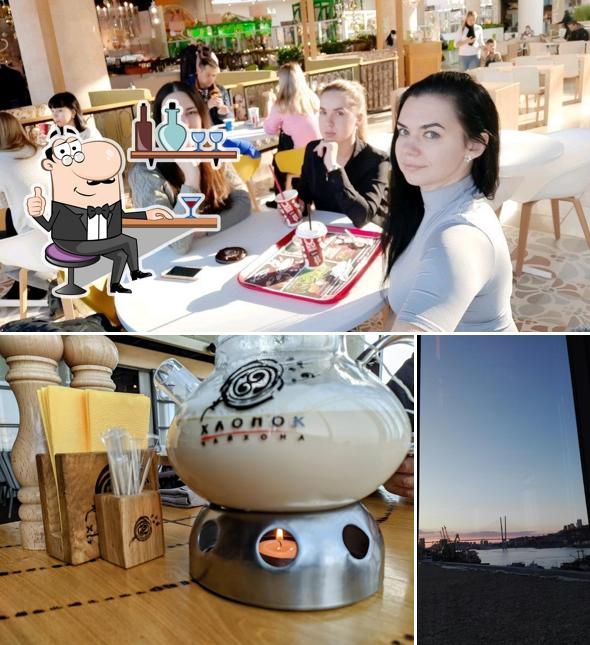 Посмотрите на внутренний интерьер "Чайхоны Хлопок"