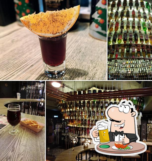 Насладитесь стаканом темного или светлого пива