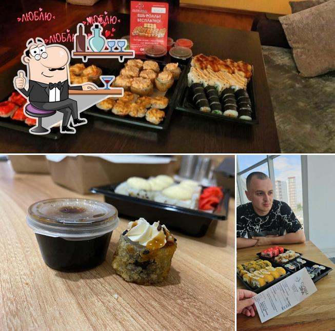 Помимо прочего, в Суши-Эра есть внутреннее оформление и еда