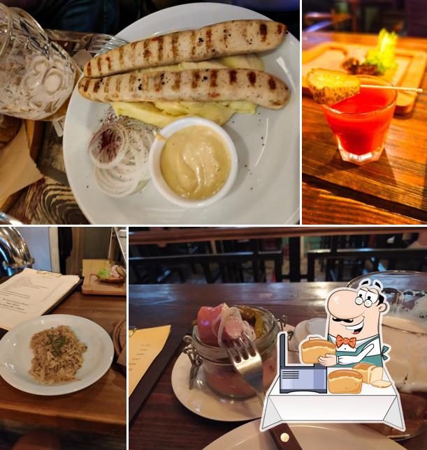 Чесночный хлеб в "Даче Гашека"