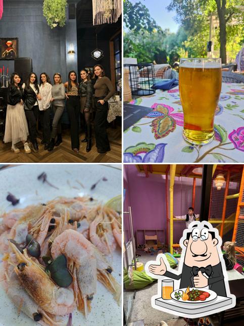 Блюда в "Mansard restaurant and hall"