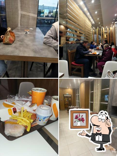 Посмотрите на внутренний интерьер "Вкусно — и точка"