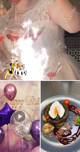 Взгляните на это фото, где видны еда и внешнее оформление в Камея